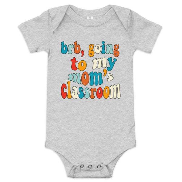 mom's class (colorful text) baby onesie