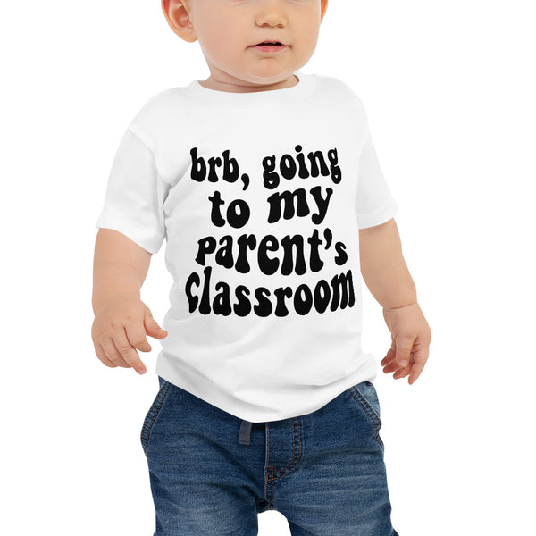 parent's class (black text) baby tee