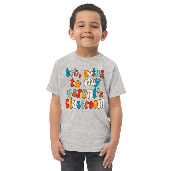 parent's class (colorful text) tee for kiddos