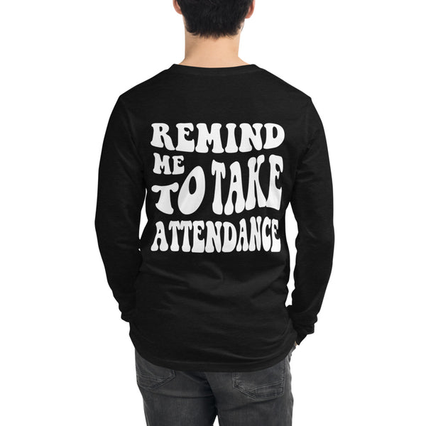 ~* PRINT ON BACK *~ remind me to take attendance