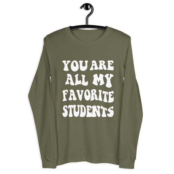 ~* PRINT ON FRONT *~ you are all my favorite students