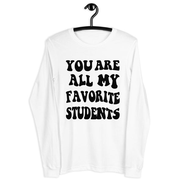 ~* PRINT ON FRONT *~ you are all my favorite students