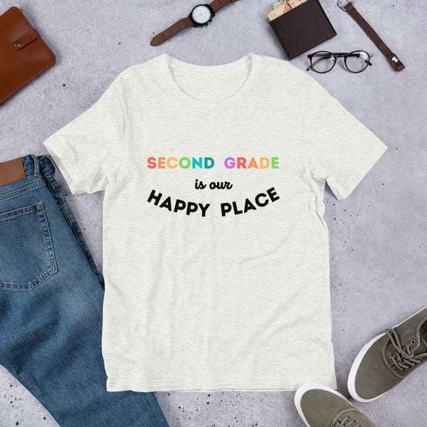 second grade is my happy place tee 2.0