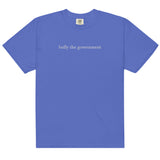bully the government [heavy unisex tee, white font]
