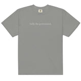 bully the government [heavy unisex tee, white font]