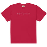 bully the government [heavy unisex tee, white font]