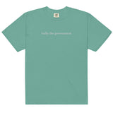bully the government [heavy unisex tee, white font]