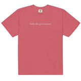 bully the government [heavy unisex tee, white font]