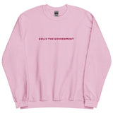 bully the govt [pink text crewneck]