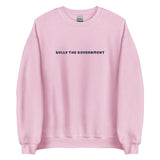 bully the govt crewneck (blue text)