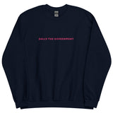 bully the govt [pink text crewneck]