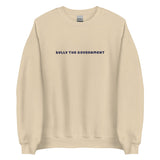 bully the govt crewneck (blue text)