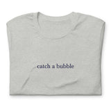 embroidered catch a bubble t-shirt (navy text)