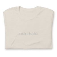 embroidered catch a bubble tshirt (white text)