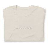 embroidered catch a bubble tshirt (white text)