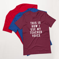 this is how i use my teacher voice tee