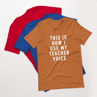 this is how i use my teacher voice tee