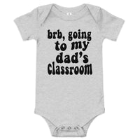 dad's class (black text) baby onesie