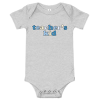 teacher's kid (blueberry) baby onesie