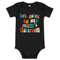 mom's class (colorful text) baby onesie