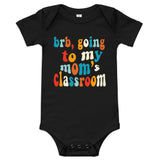 mom's class (colorful text) baby onesie