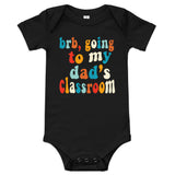 dad's class (colorful text) baby onesie