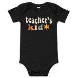 teacher's flower child baby onesie