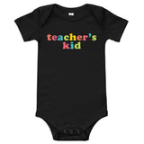 teacher's kid (candy colored) baby onesie