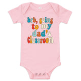 dad's class (colorful text) baby onesie