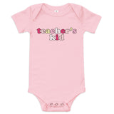 teacher's kid (strawberry) baby onesie