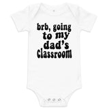 dad's class (black text) baby onesie