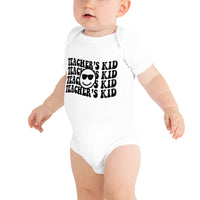 teacher's kid onesie (black text)