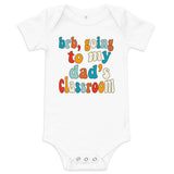 dad's class (colorful text) baby onesie