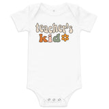 teacher's flower child baby onesie