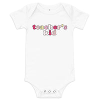 teacher's kid (strawberry) baby onesie