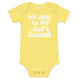 dad's class baby onesie