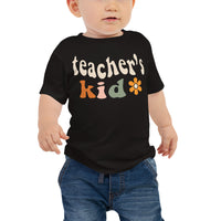 teacher's flower child baby tee