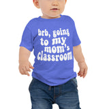 mom's class (white text)  baby tee