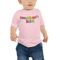 teacher's kid (candy colored) baby tee