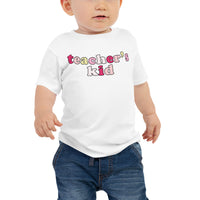 teacher's kid (strawberry) baby tee