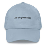 off duty teacher hat