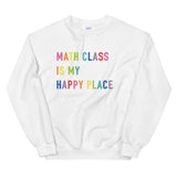 math class is my happy place crewneck