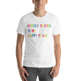 middle school is my happy place tee