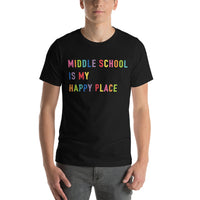 middle school is my happy place tee