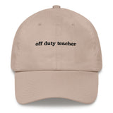 off duty teacher hat