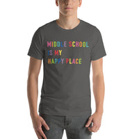 middle school is my happy place tee