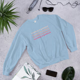 teaching is political crewneck pink