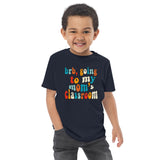 mom's class (colorful text) tee for kiddos