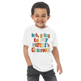 parent's class (colorful text) tee for kiddos