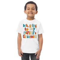 parent's class (colorful text) tee for kiddos